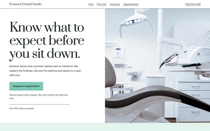 Calm Visit look for a dentist site