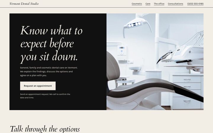 Smile Studio look for a dentist site