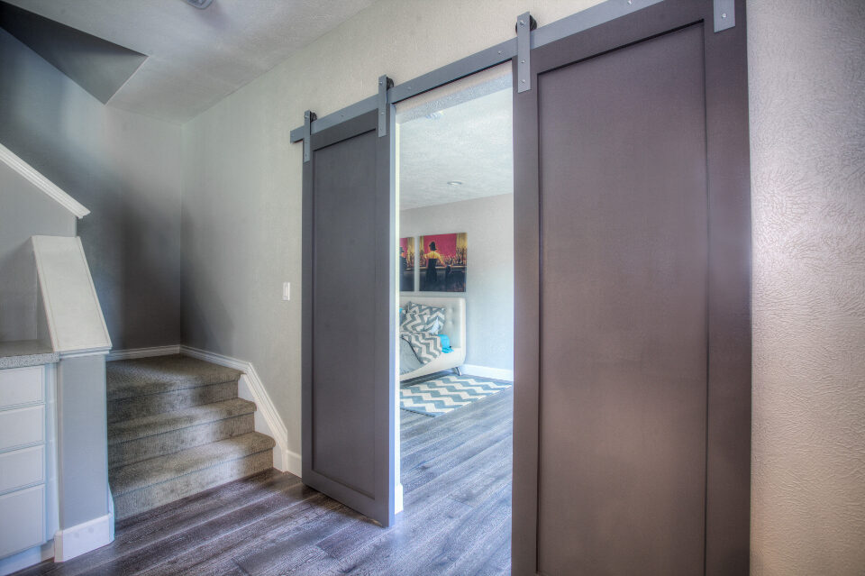 Open doorway and clear floor